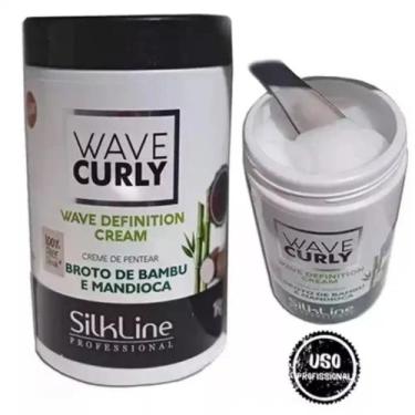Imagem de Creme de Pentear Broto de Bambu E Mandioca Silkline 1kg - Silk Line