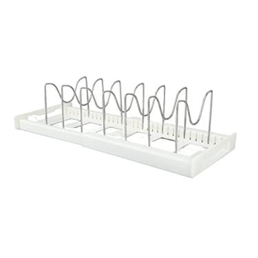 Imagem de Pissente Organizador de Maconha Organizador de Tampa da Tampa de Maconha de Panela Anti -Deslizamento Tamanho do Deslizamento Multi Uso Ajustável da para Cantina (WHITE)