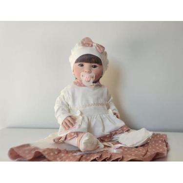 Imagem de Bebe Reborn Luna Menina Realista Vinil Silicone Pode Dar Banho - Fada 