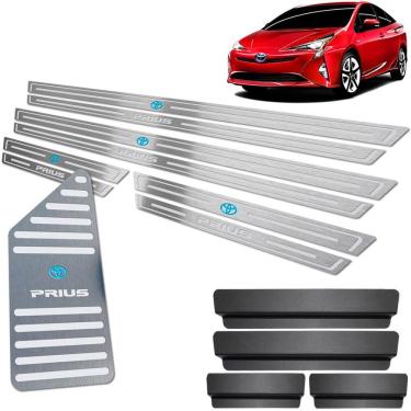 Imagem de Descanso De Pé + Soleiras Inox Toyota Prius 2018 Prata
