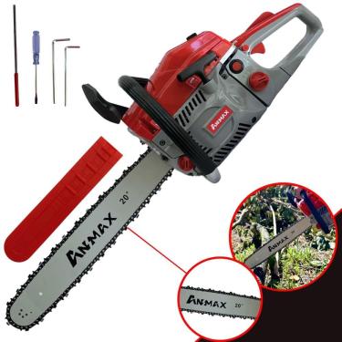 Imagem de Motosserra CS5800A Anmax À Gasolina Motor 2T 58cc 3HP 11.000rpm Profissional Sabre 20 Polegadas Ponta Rolante Para Desdobra de Madeira