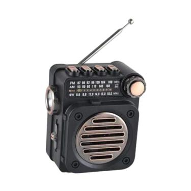 Imagem de predolo Mini rádio tocador de música pequeno alto-falante de bolso rádio portátil mini alto-falante portátil para caminhadas garagem cozinha quintal trabalho