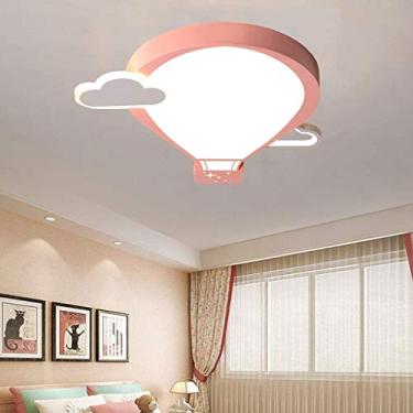 Imagem de Luminária de teto de balão de ar quente com controle remoto, luminária de teto LED regulável, desenho animado, moderna, com controle remoto, iluminação para quarto de crianças, meninos e men