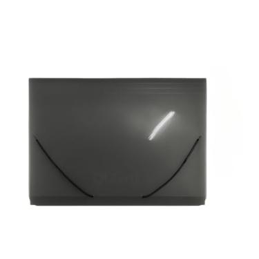 Imagem de Pasta Sanfonada A4 com 12 Divisórias em Plástico - Pasta Organizadora para Documentos Escolares e de Trabalho, Tamanho Ofício 330x235mm Impermeável - Cores Variadas(Preto)