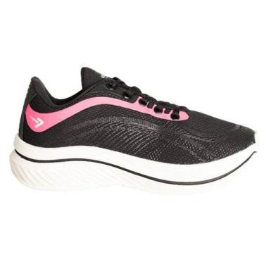 Imagem de Tênis box 200 esportivo feminino bx2506, Off preto pink, 35