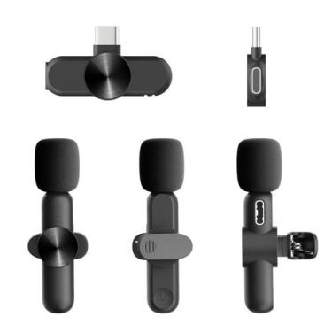 Imagem de Microfone de lapela sem fio compatível com iPhone e iPad - Lightbek Of