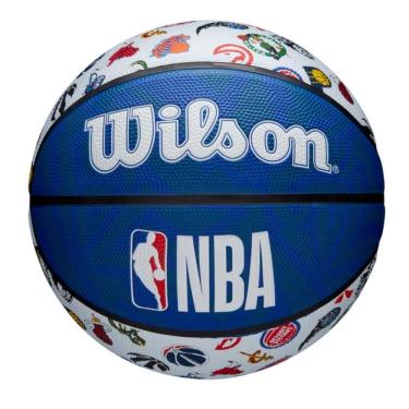 Imagem de Bola de Basquete Tamanho 7 NBA All Team Treinos Quadra Externa Resistente Wilson