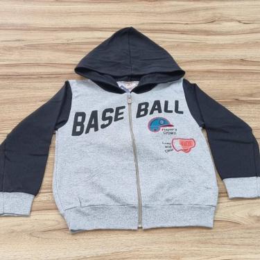 Imagem de Jaqueta Infantil Masculina Inverno Com Capuz Base Ball 8