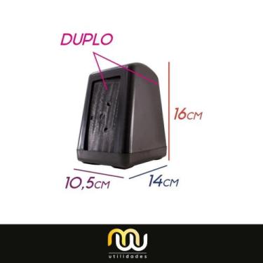 Imagem de Porta Guardanapo  ABS - Queluz, Preto