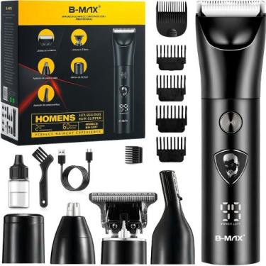 Imagem de Aparador de Pelos Cabelo Barba Barbeador Elétrico Corporal Sem Fio - B