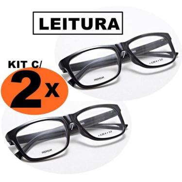 Imagem de Óculos Para Presbiopia Descanso Com Grau Leitura Quadrado Masculino Fe