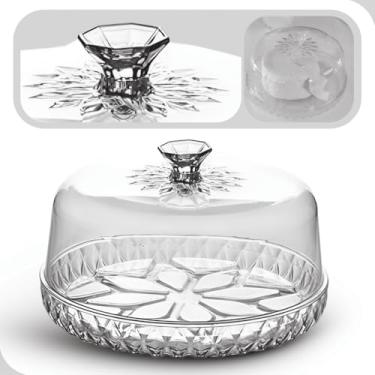 Imagem de Queijeira Acrílico Transparente com Puxador Elegante