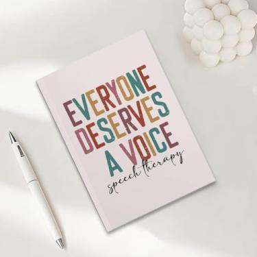 Imagem de Caderno de terapia da fala, caderno A5 para anotações no escritório, agenda de 21 x 14,7 cm, agenda de viagem, presentes para fonoaudiólogos