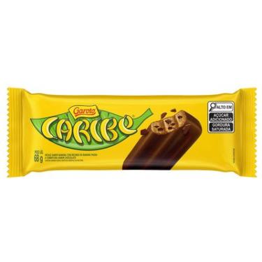 Imagem de Picolé Banana Caribe Garoto 68g Cobertura Chocolate