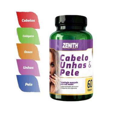 Imagem de Zenith Cabelos Unhas e Pele Biotina Vit A C E Zinco 60 Caps - Nutrazen