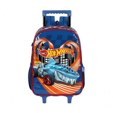 Imagem de Mochila De Rodinhas Escolar Hot Wheels Ic41512 - Azul