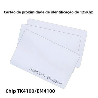 Imagem de 10 Cartões De Controle De Acesso RFID 125KHz EM4100 TK4100 Etiquetas D