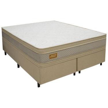 Imagem de Cama Box (Box + Colchão) Queen Gazin  - Bipartida de Espuma 57cm de Al