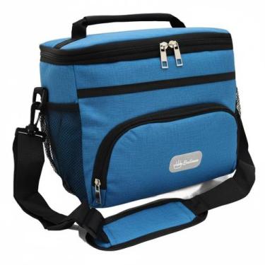 Imagem de Bolsa Termica Marmita Espaçosa Trabalho Viagem 2 Compartimentos - Fit,