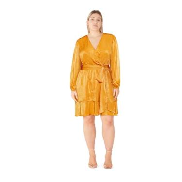 Imagem de City Chic Vestido feminino plus size - marfim, Ouro amarelo, 58