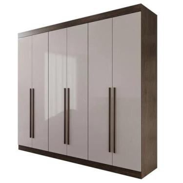 Imagem de Guarda Roupa Casal Uberaba 6 Portas 4 Gavetas 100% MDF Valverde Moveis
