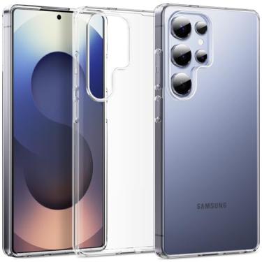 Imagem de CASEVASN Capa para celular compatível com Samsung Galaxy S26 Ultra, ultrafina, flexível, transparente, TPU [resistente a arranhões], borracha de gel, capa protetora de silicone para Galaxy S26 Ultra