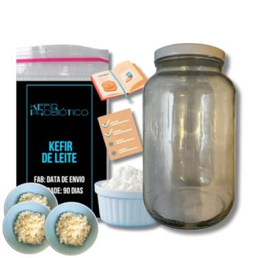 Imagem de Kefir De Leite Desidratado Compre 2 Ganhe 1 + Pote 3 Litros