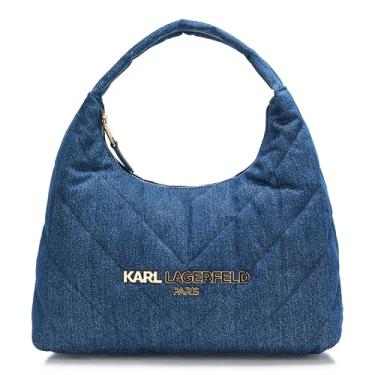 Imagem de KARL LAGERFELD Bolsa Paris Voyage Hobo, Jeans lavado, One Size