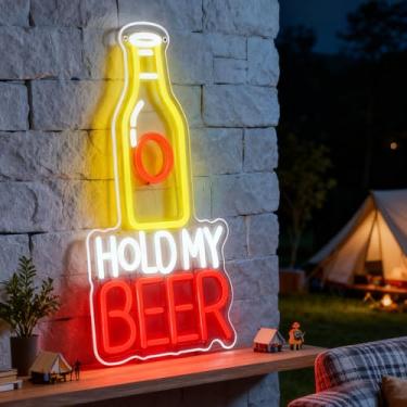 Imagem de Neonawall Neon Sign for Wall Decor Light Up Letters Business Led Sign Birthday Party Gifts Led Decorative Night Signs Room Decorations Birthday Party Signs for Bar Club Restaurant (Hold My Beer)