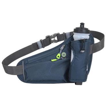 Imagem de Bolsa esportiva à prova d'água com tiras refletivas, cinto de corrida de hidratação com alça ajustável e bolso para telefone