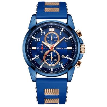 Imagem de relógios de Pulso Masculino Impermeável Pulseira Silicone Design Classico