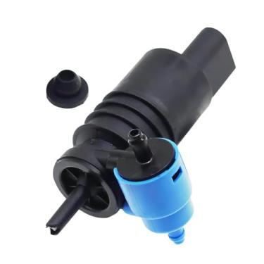 Imagem de Dogary 1 peça CaR bomba de lavagem de para-brisa dianteiro, válvula de elevação de arruela de vidro, com ilhós de borracha, 1J6955651 1K6955651 1T0955651A, compatível com Volkswagen Audi Skoda (preto)