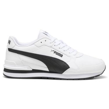 Imagem de PUMA St Runner V4 Tênis masculino casual com cadarço, branco, branco, Off-white, 45