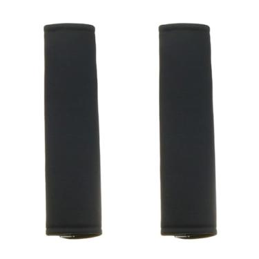 Imagem de DGZZI 2 peças de almofadas de ombro pretas de neoprene 24 x 6 x 2 cm, alça de ombro confortável, multifuncional, adequada para bolsa de bagagem, mochilas, câmera/estojo de guitarra