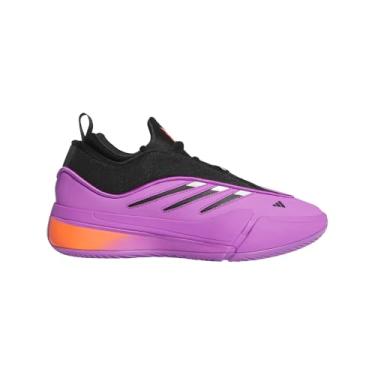 Imagem de adidas Tênis adulto unissex Dame 9, Explosão roxa/preto/vermelho solar, 18 Women/17 Men