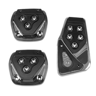 Imagem de Pedaleira Esportiva Automotiva Carro Pedal Tuning Kit 3 Peças (Preto)