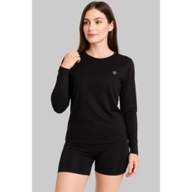 Imagem de Camisa Feminina Térmica Proteção UV50 Manga Longa Corrida e Treino-Unissex