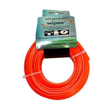 Imagem de Fio Roçadeira Nylon 100% Virgem 3mm Redondo Rolo 15 metros - Wipek