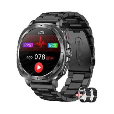 Imagem de Relógio Inteligente De Saúde Masculina 2025 Risco De Hipertensão ECG Á