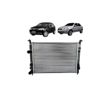 Imagem de Kit Radiador Palio 1.0/1.3/1.4 8V/16V com Aditivo Radiador ParaFlu Rosa 1L