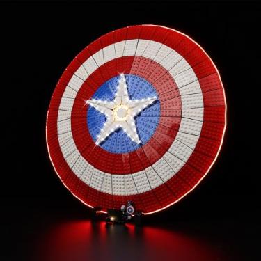 Imagem de Kyglaring LED Lighting Kit for Leg0 Marvel Captain America's Shield, Compatible with Leg0 76262,leg0 Sets Not Included(Classic Version)