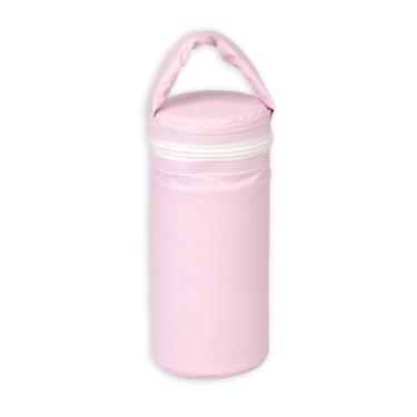 Imagem de Porta Mamadeira e Copo Bebê e Infantil Térmico 1 Litro Impermeável Rosa