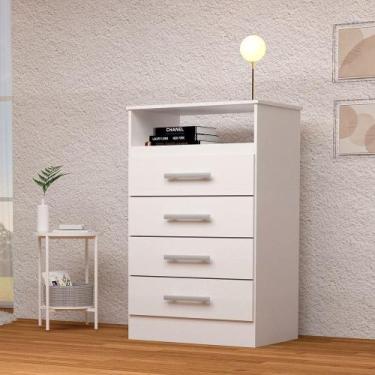Imagem de Cômoda de Bebê Infantil com 4 Gavetas 100 MDF - ACP MOVEIS