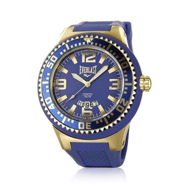 Imagem de Relógio Pulso Everlast Masculino Azul Calendario E410-Masculino