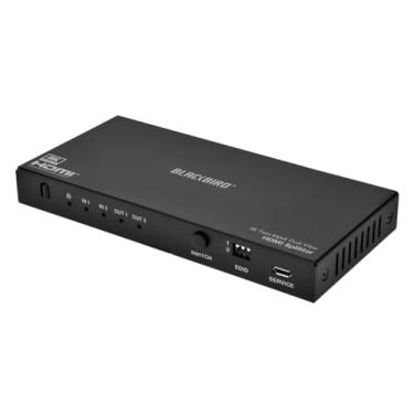 Imagem de Monoprice Divisor/interruptor de dupla função Blackbird 8K - (divisor 1x2 ou interruptor 2x1), 8K@60, 4K@120, 40Gbps, HDR, HDMI 2.1, HDCP 2.3, EDID