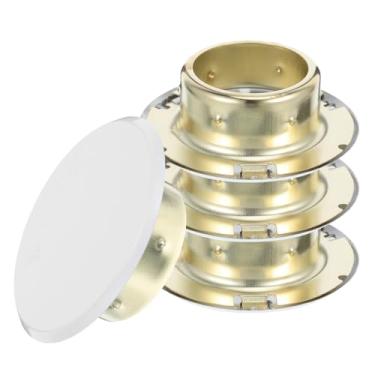 Imagem de PRETYZOOM 4 peças placa de cobertura de bocal de incêndio oculta tampa decorativa de metal para proteção aprimorada configurações residenciais e comerciais design de ferro para segurança confiável