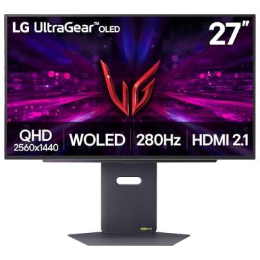 Imagem de LG Monitor para jogos OLED 27GX700A-B Ultragear 0,03ms, NVIDIA G-Sync, AMD FreeSync Premium Pro, VESA DisplayHDR TrueBlack500 até DCI-P3 99,5%, HDMI 2.1 preto