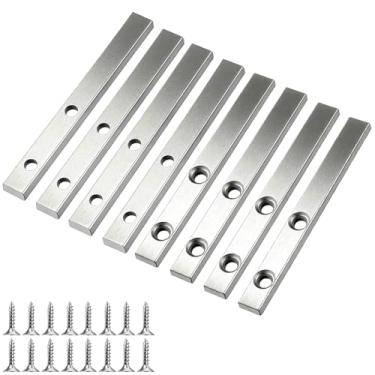 Imagem de Otoolling 8 peças H 3785 janela inclinada espiral barra pivô equilíbrio espiral trava pivô sapato 2 furos aço inoxidável acessório de janela inclinada com parafusos