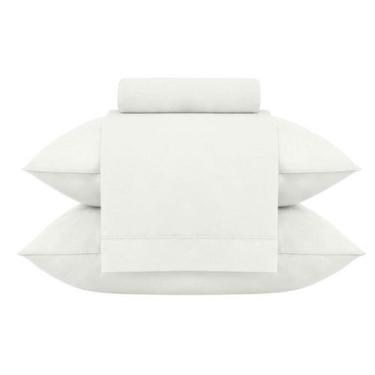 Imagem de Kit Jogo de Lençol Buddemeyer 4 Peças Cama Queen 200 Fios Gran Percall