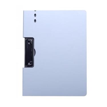 Imagem de Pasta A4 de Cor Tons de Simples, Clamp Único Forte, Organizador de Papéis para Escritório pasta prancheta(kit 1-Azul)